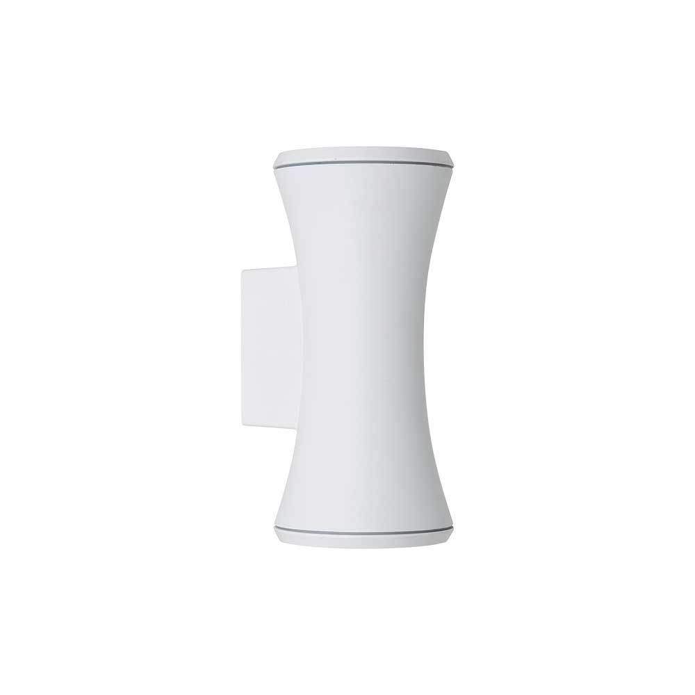 Hourglass Up Down Aluminium Outdoor Wall Light GU10 White(TEKLED)IP65 ...