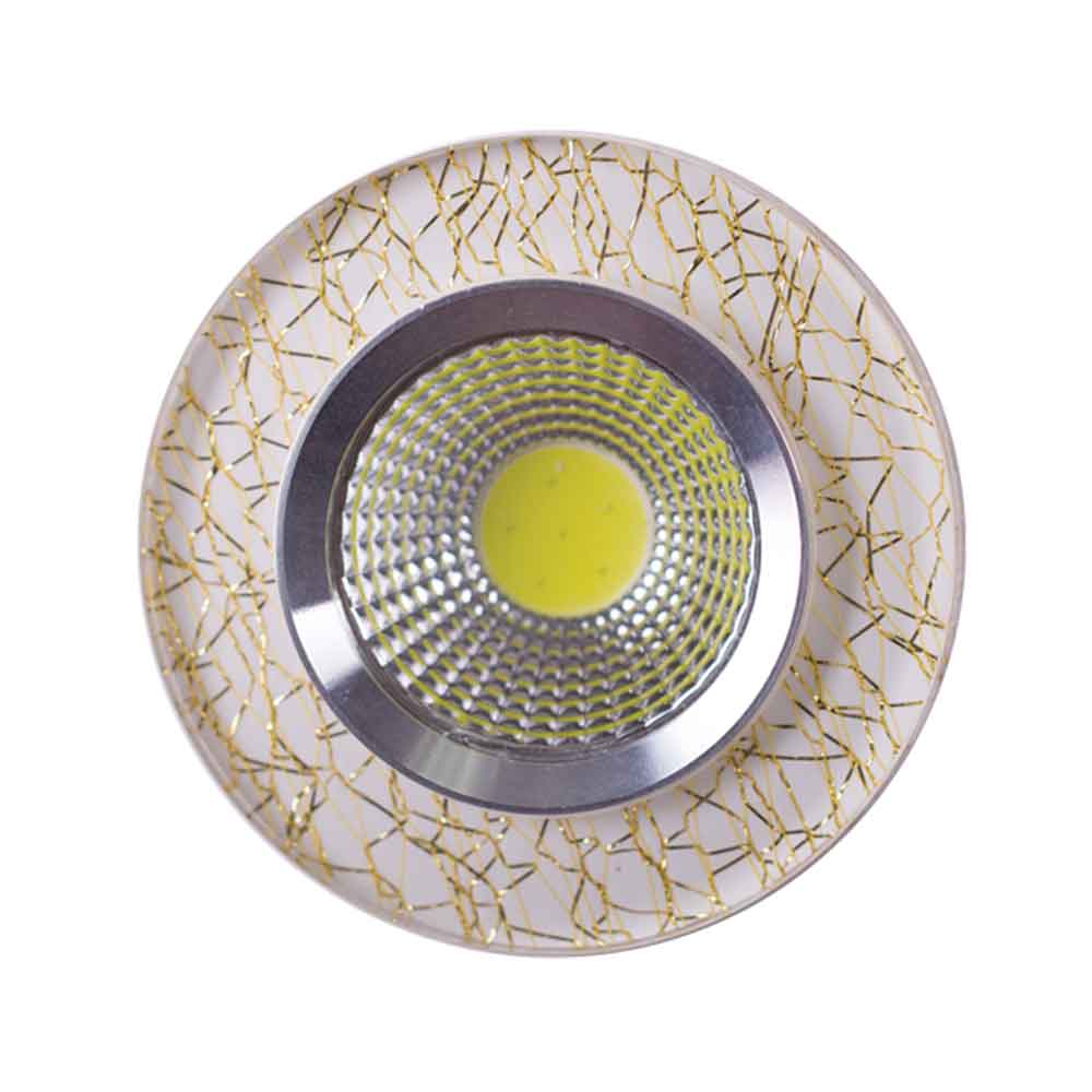 Spot LED QX8-W699 ROUND Gold (Tekled)100sht - Tekled